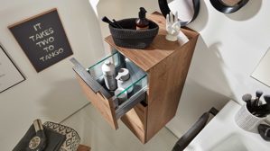 Badmöbel-Set Interliving aus Holz in Holzfarben Interliving Bad Serie 7402 – Badmöbel-Set Havanna Eiche