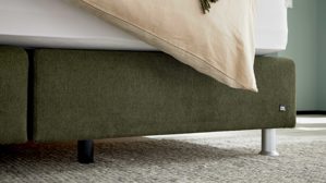 Boxspringbett Interliving aus Kunstfaser in Dunkelgrün Interliving Boxspringbett Serie 1402 – Boxspringbett moosgrüne Mikrofaser Nele 432008 - Liegefläche ca. 180 x 200 cm