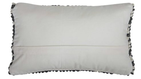 Kissenbezug /-hülle Interliving aus Stoff in Dunkelgrau Interliving Kissenhülle Serie 9117 schwarz-weißes Mischgewebe - ca. 40 x 60 cm