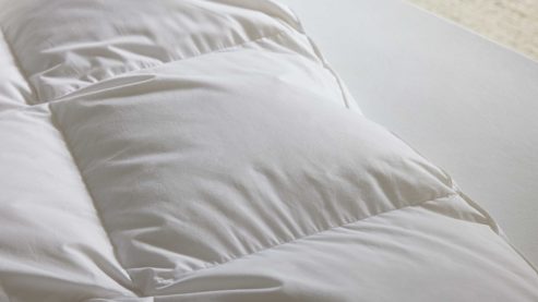 Daunendecke Interliving aus Federn + Daunen in Weiß Interliving Bettdecke Serie 9212 - Daunendecke als Aussenstegdecke warm, ca. 1.000 g Daunen & Federn - ca. 135 x 200 cm