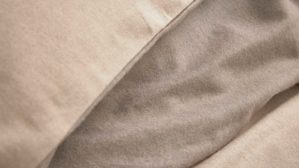 Bettwäsche-Set Interliving aus Stoff in Beige Interliving Bettwäsche Serie 9118 - Biberbettwäsche Creme & Cappuccino - ca. 60 x 80 cm und 135 x 200 cm