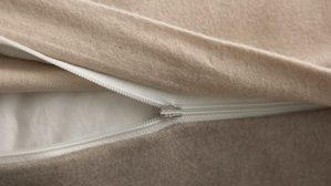 Bettwäsche-Set Interliving aus Stoff in Beige Interliving Bettwäsche Serie 9118 - Biberbettwäsche Creme & Cappuccino - ca. 60 x 80 cm und 135 x 200 cm