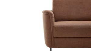 Ecksofa COMFORT SMART aus Stoff in Braun Rot COMFORT SMART Grace - Ecksofa Salt n pepper rusti Bezug – Stellfläche ca. 266 x 246 cm