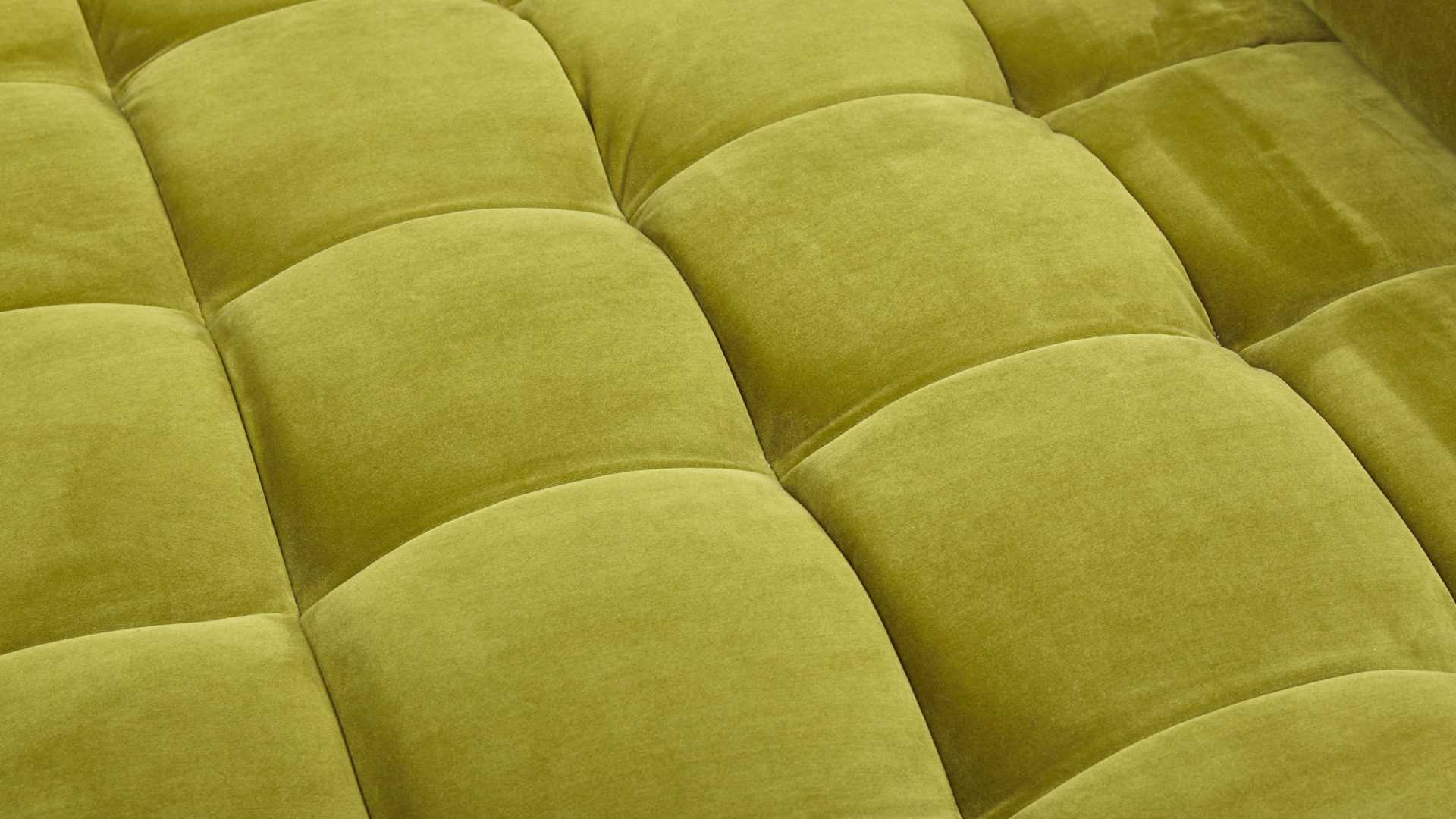 Ecksofa KAWOO aus Stoff in Hellgrün KAWOO Polster Serie VS-MP1038 - Ecksofa bzw. Polstermöbel moosgrüne Wirkware Salsa & silberfarbene Füße - Stellfläche ca. 323 x 222 cm