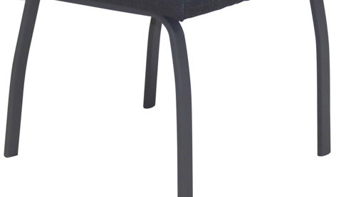 Polsterstuhl Hela aus Stoff in Anthrazit Polsterstuhl Linz S Anthrazit & schwarzes Metall