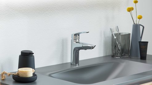 Badmöbel-Set Interliving aus Holz in Holzfarben Interliving Bad Serie 7405 - Badmöbel-Set mit Extras Eiche Sierra