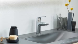 Mischbatterie Interliving aus Metall in Chrom Interliving Bad Serie 7405 - Waschtisch-Armatur Chrom