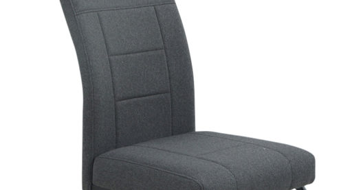 Schwingstuhl Hela aus Stoff in Anthrazit Schwingstuhl Brindisi S Anthrazit & schwarzes Metall