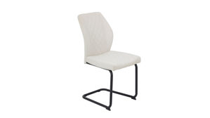 Schwingstuhl Hela aus Stoff in Beige Schwingstuhl Oslo S Beige & schwarzes Metall