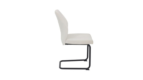 Schwingstuhl Hela aus Stoff in Beige Schwingstuhl Oslo S Beige & schwarzes Metall