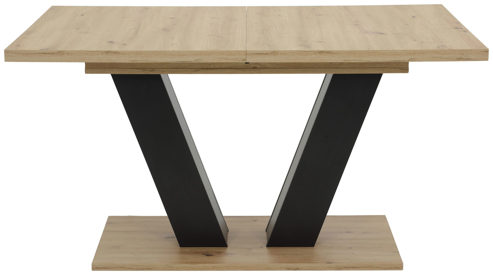 Auszugtisch Hela aus Holz in Holzfarben Auszugtisch Hamm T Artisan Eiche & Schwarz - ca. 140 - 180 x 90 cm