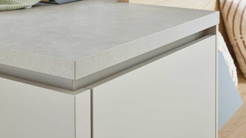 Einbauküche culineo® aus Holz in Beige Culineo® Einbauküche C945 mit beko Einbaugeräten Sand - Stellfläche ca. 377 x 300 cm