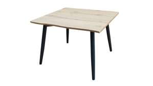 Couchtisch Hela aus Holz in Holzfarben Couchtisch Zürich CT Artisan Eiche & schwarzes Metall - ca. 60 x 42 cm