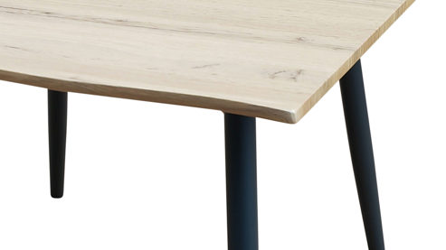 Couchtisch Hela aus Holz in Holzfarben Couchtisch Zürich CT Artisan Eiche & schwarzes Metall - ca. 60 x 42 cm