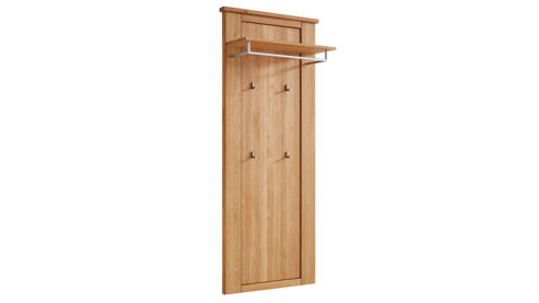 Wandgarderobe WOODS & TRENDS aus Holz in Holzfarben WOODS & TRENDS Programm Loft - Wandgarderobe Eiche natur - ca. 80 x 196 cm