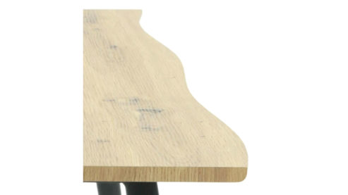 Couchtisch Hela aus Holz in Holzfarben Couchtisch Zagreb CT Artisan Eiche & schwarzes Metall - ca. 110 x 60 cm