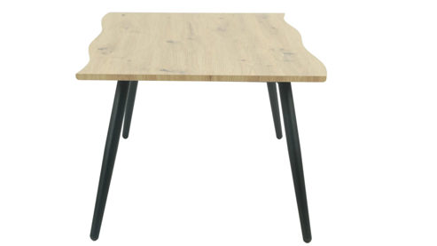 Couchtisch Hela aus Holz in Holzfarben Couchtisch Zagreb CT Artisan Eiche & schwarzes Metall - ca. 110 x 60 cm