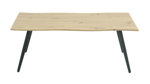 Couchtisch Hela aus Holz in Holzfarben Couchtisch Zagreb CT Artisan Eiche & schwarzes Metall - ca. 110 x 60 cm