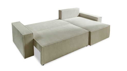 Ecksofa Sun garden | 162719 aus Stoff in Beige Funktions-Ecksofa Wolgast naturfarbener Bezug - Stellfläche ca. 266 x 150 cm