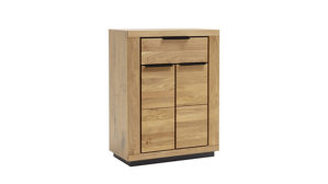 Kommode Mca direkt aus Holz in Holzfarben Garderobenprogramm Greno - Garderobenkommode Wildeiche - ca. 80 x 106 cm