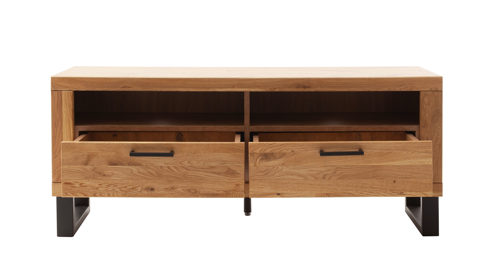 Medienmöbel Mca direkt aus Holz in Holzfarben Wohnprogramm Kambo - TV-Element Wildeiche - zwei Schubkästen, Breite ca. 138 cm