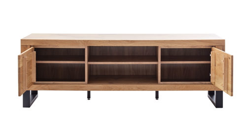 Medienmöbel Mca direkt aus Holz in Holzfarben Wohnprogramm Kambo - TV-Element Wildeiche - zwei Türen, zwei Fächer - Breite ca. 169 cm