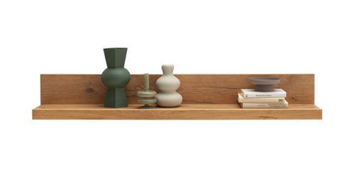 Wandregal Mca direkt aus Holz in Holzfarben Wohnprogramm Kambo - Wandboard Wildeiche - ca. 138 x 20 cm