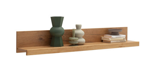 Wandregal Mca direkt aus Holz in Holzfarben Wohnprogramm Kambo - Wandboard Wildeiche - ca. 138 x 20 cm